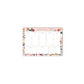 Keskin Color Pembe Çiçek 17x24 cm 52 Yaprak Haftalık Planner Blok
