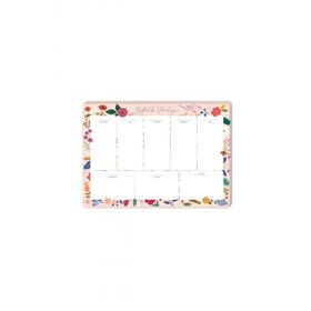 Keskin Color Pembe Çiçek 17x24 cm 52 Yaprak Haftalık Planner Blok
