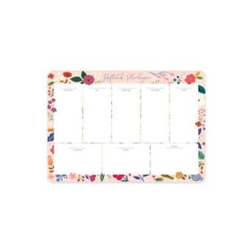 Keskin Color Pembe Çiçek 17x24 cm 52 Yaprak Haftalık Planner Blok