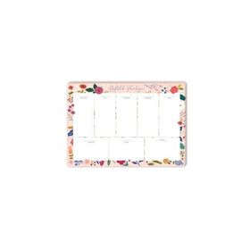 Keskin Color Pembe Çiçek 17x24 cm 52 Yaprak Haftalık Planner Blok