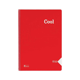 Keskin Color Plastik Kapak Dikişli Cool A4 60 Yaprak Kareli Defter