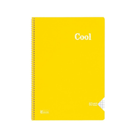 Keskin Color Plastik Kapak Dikişli Cool A4 60 Yaprak Kareli Defter