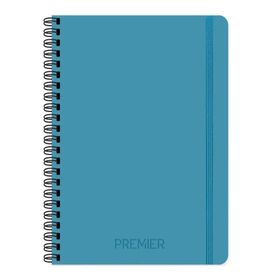 Keskin Color Premier Neo Spiralli 17x24 cm Çizgili 100 Yaprak Sert Kapak Mavi Defter