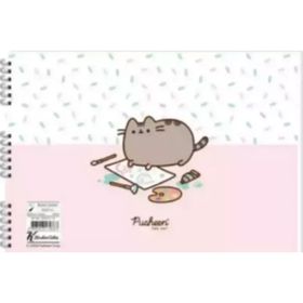 Keskin Color Pusheen 25x35 cm 15 Yaprak Karışık Renk Spiralli Resim Defteri