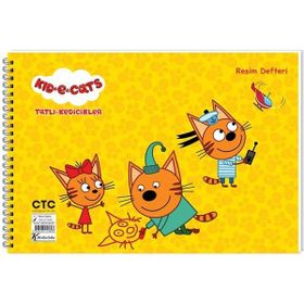 Keskin Color Resim Defteri 15 Yaprak 25 x 35 cm Tatlı Kedicikler 300215-80 Resim Defteri