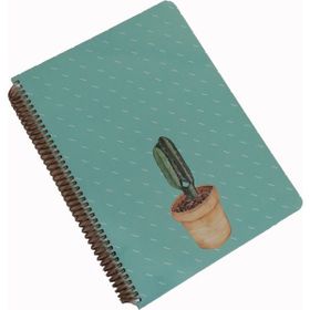 Keskin Color Saguaro 100 Yaprak Çizgili Spiralli Sert Kapak Turkuaz 20 x 28 cm Defter
