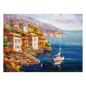 Keskin Color Sahilde Yelkenli 48x68 cm 1000 Parça Puzzle