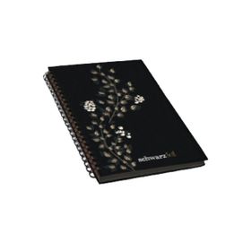 Keskin Color Schwarz Foil Sert Kapaklı 14x20 60 Yaprak Spiralli Defter