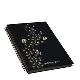 Keskin Color Schwarz Foil Sert Kapaklı 60 Yaprak 14x20 cm Spiralli Defter