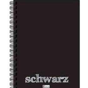 Keskin Color Siyah A6 Küçük Boy 40 Yaprak Plastik Kapak Schwarz Spiralli Defter