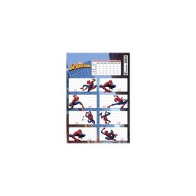 Keskin Color Spider Man Ders Programlı 24'lü Okul Etiketi