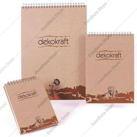 Keskin Color Spiralli A4 Çizgili 100 Yaprak Dekokraft Bloknot