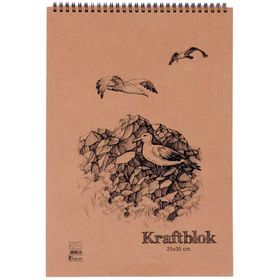 Keskin Color Spiralli Kraft 25x35 cm 20 Yaprak Bloknot