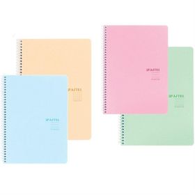 Keskin Color Spiralli Plastik Kapak Pastel A4 100 Yaprak Çizgili Defter