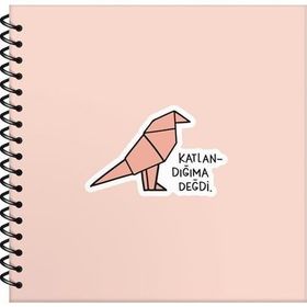 Keskin Color Sticker Defter Hisli Şeyler 16x15 50 Yp. Çizgili Stickerli Bağlanamıyorum Defter