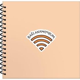 Keskin Color Sticker Defter Hisli Şeyler 16x15 50 Yp. Çizgili Stickerli Bağlanamıyorum Defter