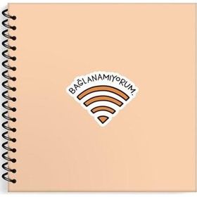 Keskin Color Stickerlı Spiralli Sert Kapak Hisli Şeyler 16x15 cm 50 Yaprak Çizgili 6'lı Not Defteri
