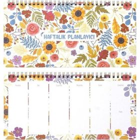 Keskin Color Sunflower 13x27 cm Spiralli Haftalık Planlayıcı