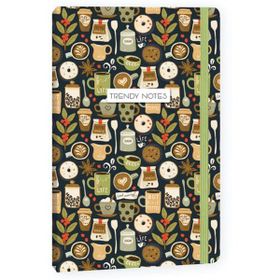 Keskin Color Trendy Notes Coffee Time Yeşil 80 Yaprak Çizgili Defter