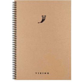 Keskin Color Viking Sert Kapak 20x28 cm 100 Yaprak Çizgili Spiralli Defter