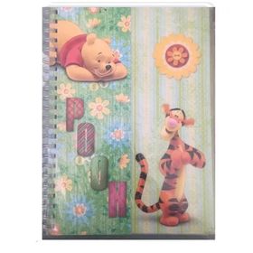 Keskin Color Winnie The Pooh A4 Spiralli PP Kapak 5 Subject 150 Yaprak Kareli - 1 Adet - Açık Yeşil Defter