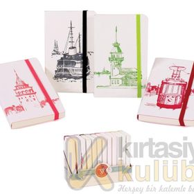 Keskin İstanbul Tramvay 9X14 Çizgili 80 Yaprak Not Defteri