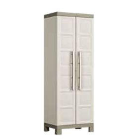 Keter Excellence High 4 Raflı Çok Amaçlı 182x65x45 cm Bej Plastik Dolap