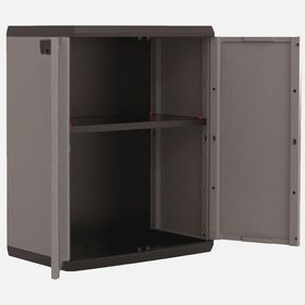 Keter Piu Küçük Raflı Çok Amaçlı 83x68x39 cm Gri Plastik Dolap