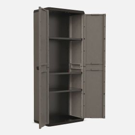 Keter Piu Tall 3 Raflı Çok Amaçlı 166x68x39 cm Gri Plastik Dolap
