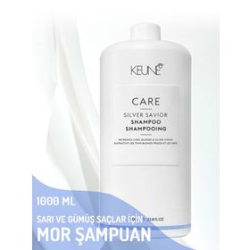 Keune Care Silver Savior Sarı ve Gümüş Saç Tonları Mor 1 lt Şampuan
