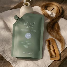 Keune So Pure Cool Sarı Gri Saçlar İçin Gümüş Refill 1 lt Saç Kremi