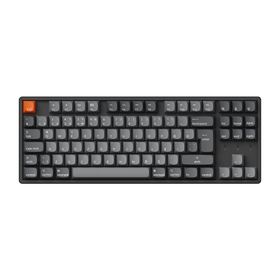 Keychron K8M-J1-TR K8 Max %80 TKL RGB Red Switch Kablosuz Hotswap Türkçe Mekanik Karbon Siyah Gaming Klavye