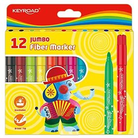 Keyroad Kr971413 12 Renk Jumbo Keçeli Kalem