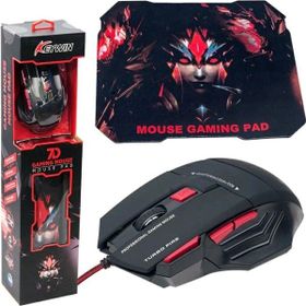 Keywin 7D Kablolu Optik Oyuncu Mouse ve Mouse Pad