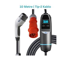 Khons 22 kW 10 m Kablolu Akıllı Taşınabilir Araç Şarj Cihazı