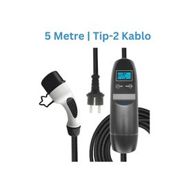 Khons 3.5 kW 5 m Kablo Taşınabilir Araç Şarj Cihazı