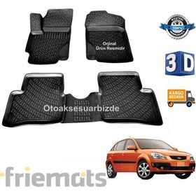 Kia Rio 2005-2011 3D Havuzlu Paspas