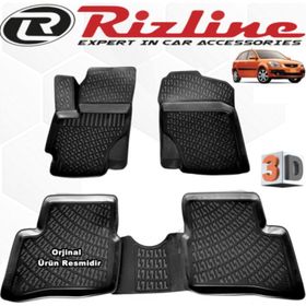 Kia Rio 2006-2011 3D Havuzlu Paspas