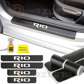 Kia Rio 4 Adet Karbon Kapı Eşiği Sticker