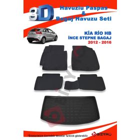 Kia Rio Hb İnce Stepne 2012-2016 Paspas ve Bagaj Havuzu