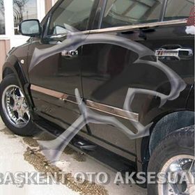 Kia Sorento 2002-2009 4 Parça Krom Cam Çıtası
