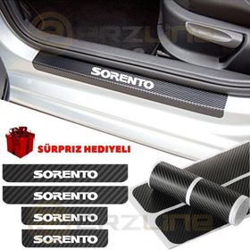 Kia Sorento 4 Adet Karbon Kapı Eşiği Sticker