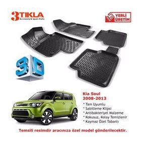 Kia Soul 2008-2013 Seti 3D Havuzlu Paspas