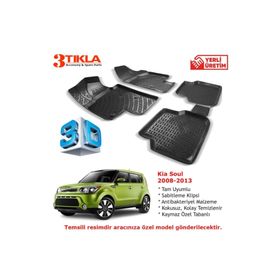 Kia Soul 2008-2013 Seti 3D Havuzlu Paspas