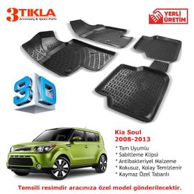Kia Soul 2008-2013 Seti 3D Havuzlu Paspas