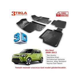 Kia Soul 2008-2013 Seti 3D Havuzlu Paspas