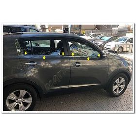 Kia Sportage 2010-2015 4 Parça Paslanmaz Çelik Cam Çıtası