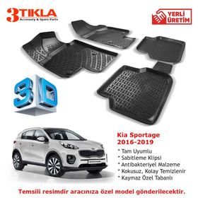 Kia Sportage 2016-2019 Seti 3D Havuzlu Paspas
