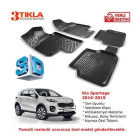 Kia Sportage 2016-2019 Seti 3D Havuzlu Paspas