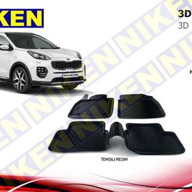 Kıa Sportage 2016 3D Havuzlu Paspas